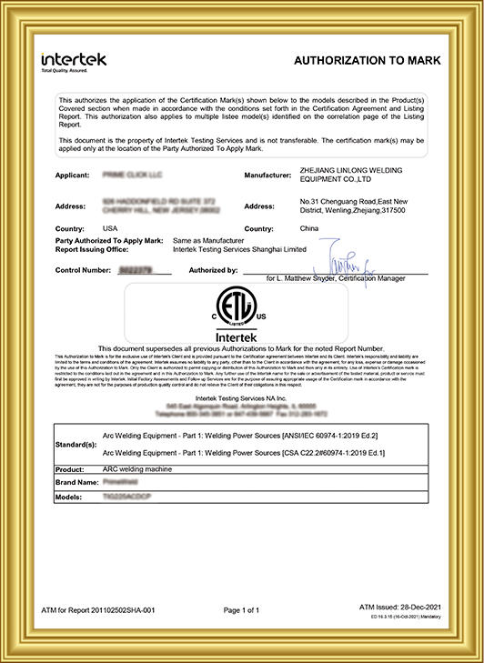 ETL  Certification